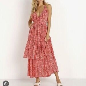 Cleobella Geo Tribal print tiered Mavi tank dress Medium